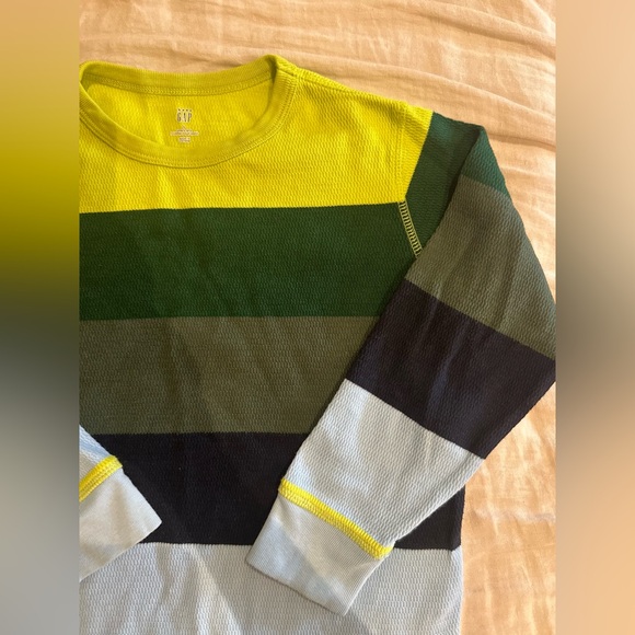 Gap waffle shirt color block size 5 - Picture 4 of 6